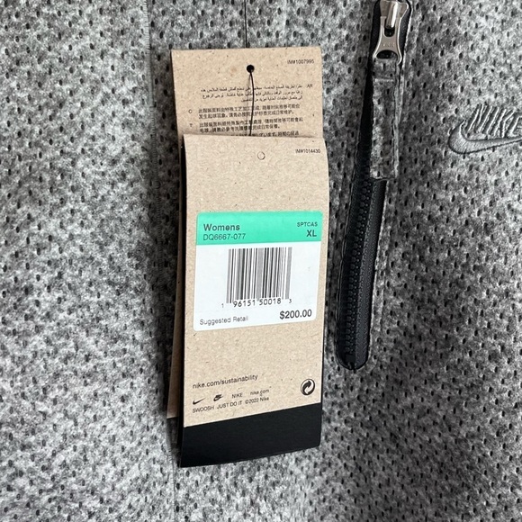 New Nike Forward hooded Bomber Jacket Women's Oversized sz XL - Picture 8 of 13